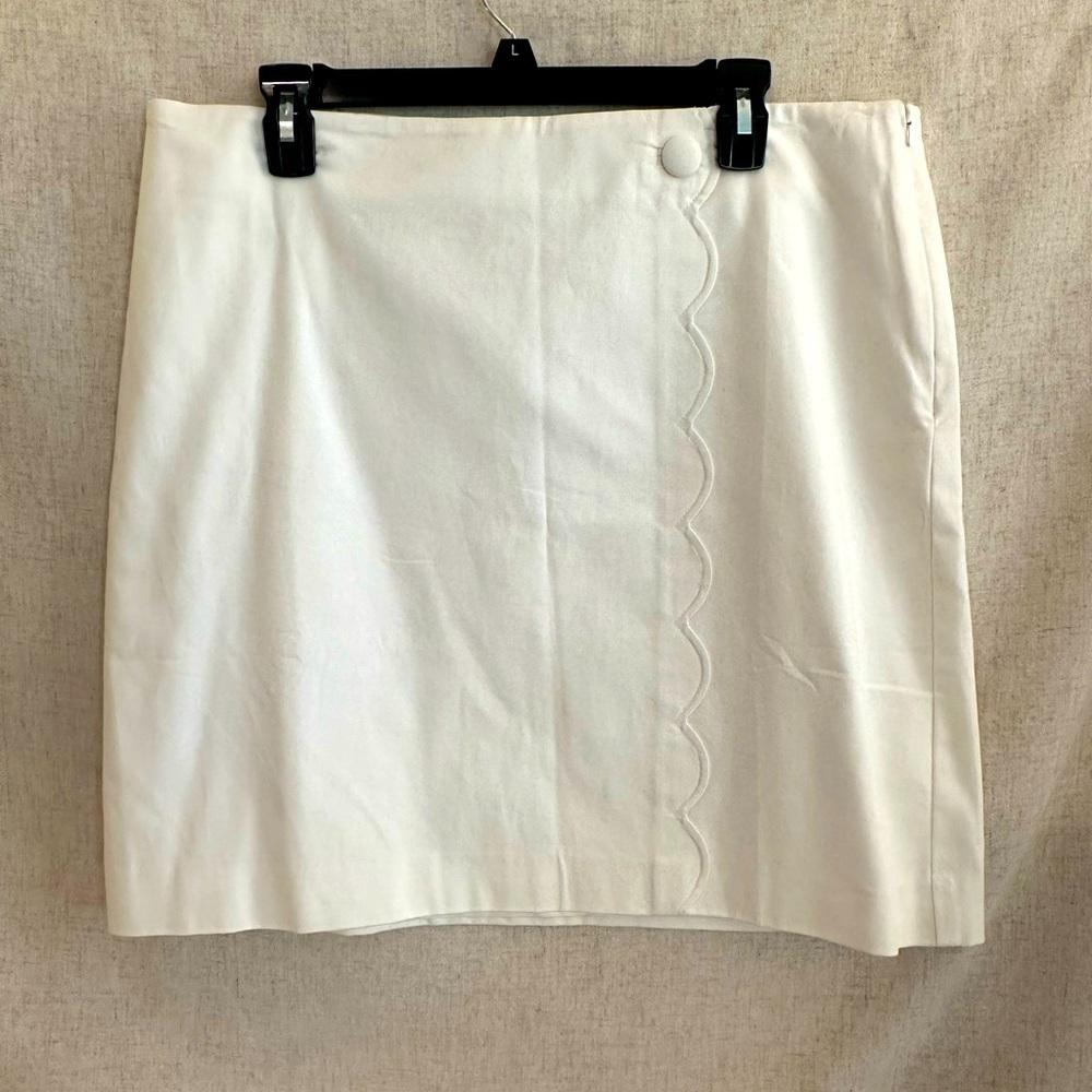 Talbots White Mini Skirt Petite Size 16